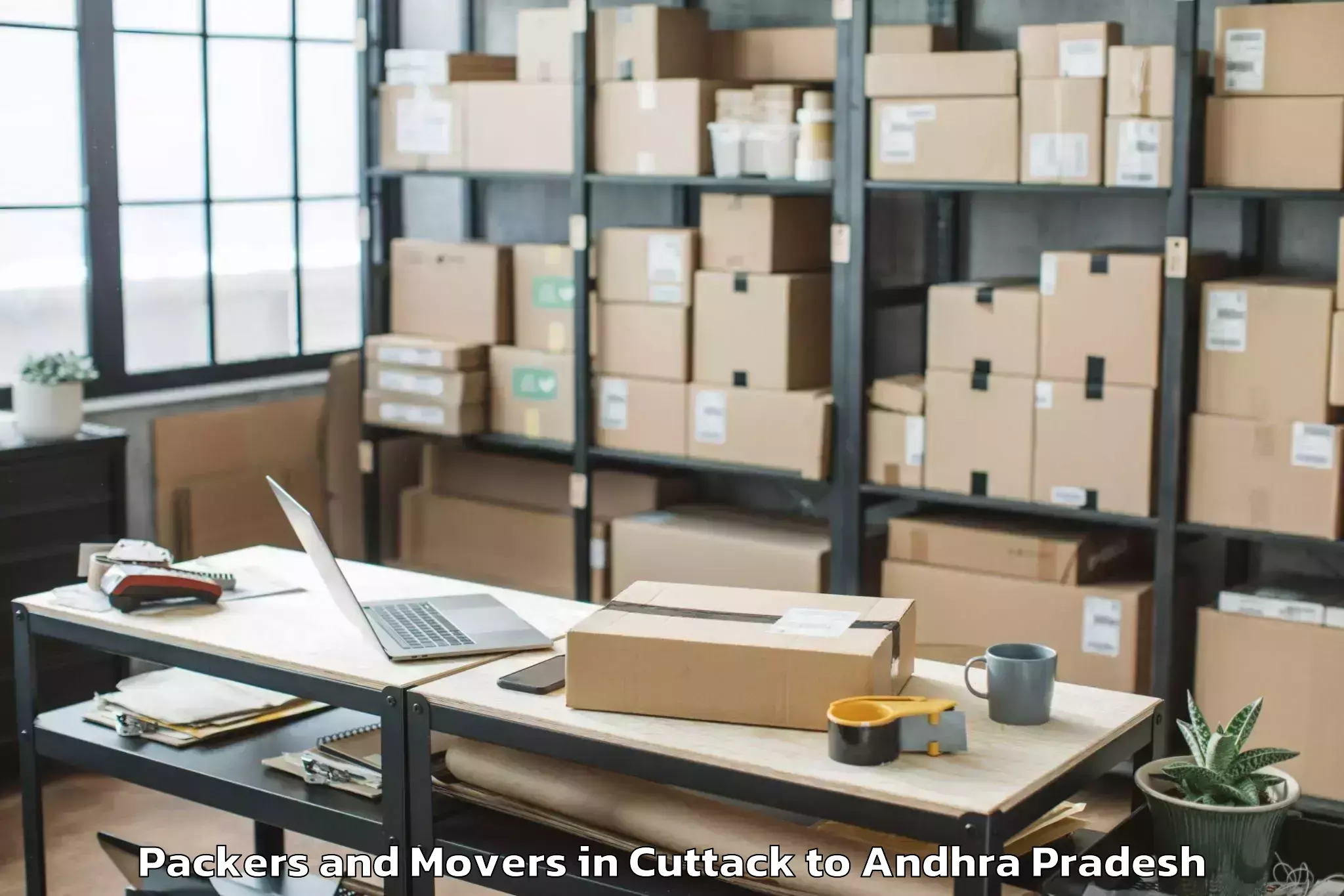 Top Cuttack to Sullurupeta Packers And Movers Available